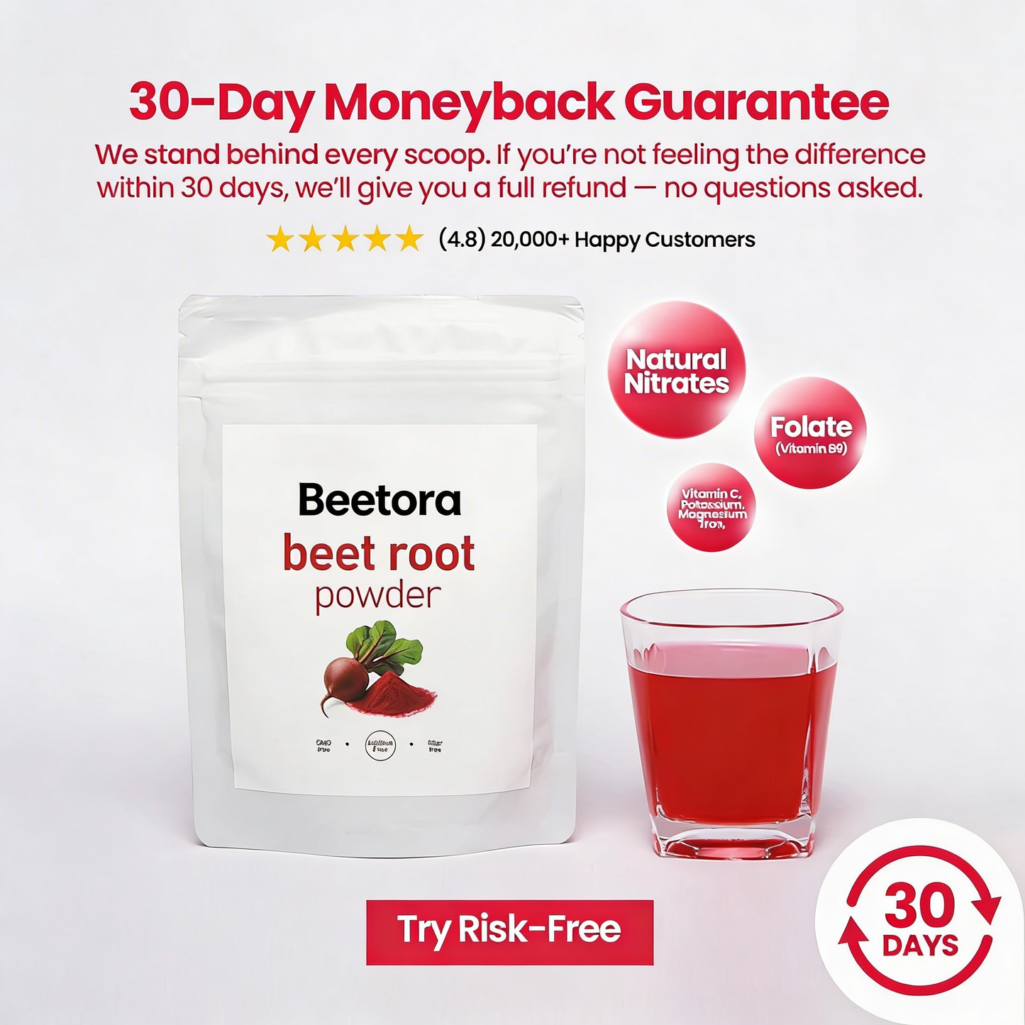 Natural Beet Root Powder — Boost Energy Support Blood Flow 