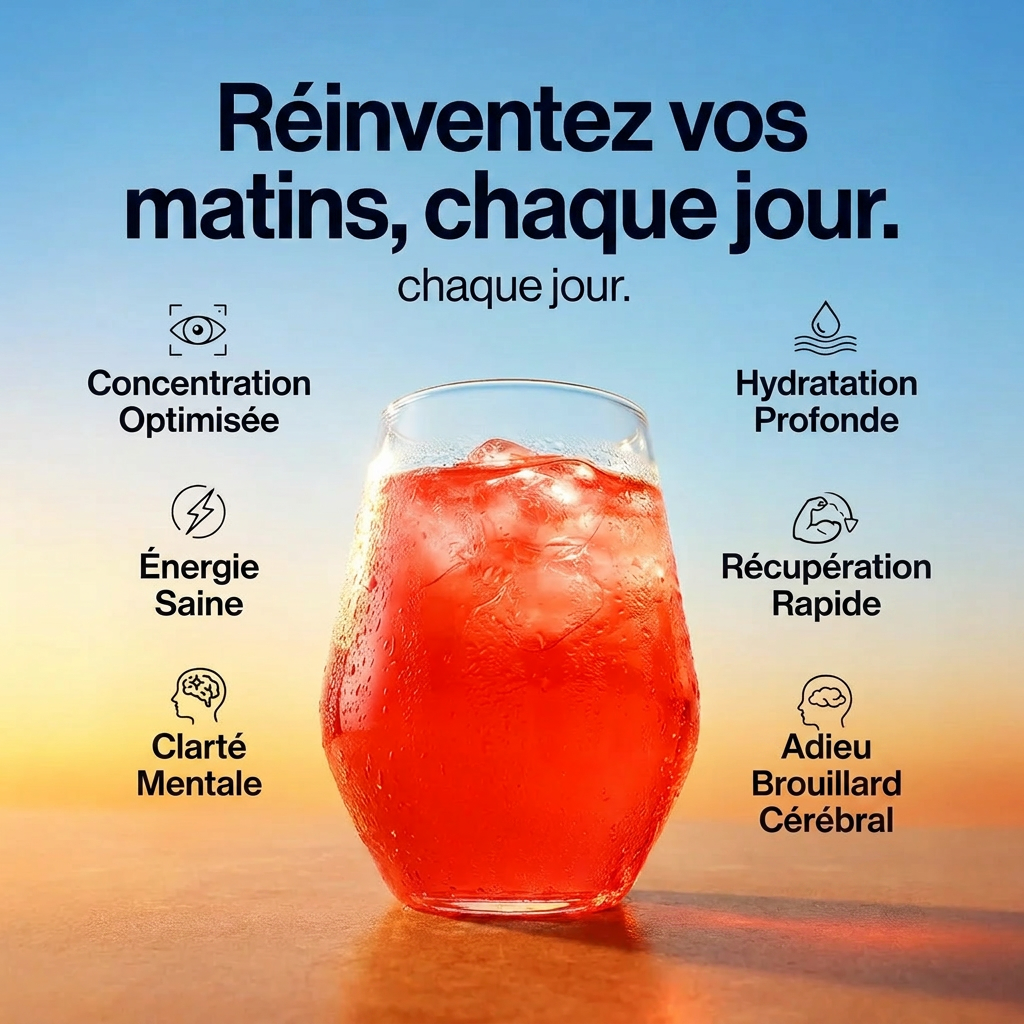 La première boisson au monde qui hydrate et répare les cellules cérébrales 